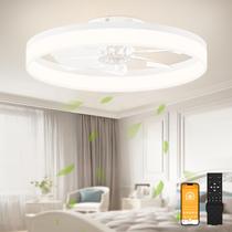 Ventilador de Teto VOLISUN 60 cm com Luz LED Dimerizável e Controle Remoto