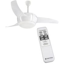 Ventilador de Teto Vórtice 3 Pás Branco Bivolt com Luz de Led 20W e Controle Remoto Ventisol - 14223