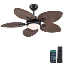 Ventilador de Teto Wiviniya Tropical 44" - Interno e Externo com Luz