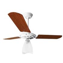 Ventilador de Teto Yris 150w e 180w Branco Pás Mogno Ventex Ventilador de Teto Yris 150w e 180w Branco Pás Mogno Ventex