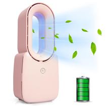 Ventilador de torre CONBOLA pequeno de 30 cm recarregável com LED rosa Ventilador de torre CONBOLA pequeno de 30 cm recarregável com LED rosa