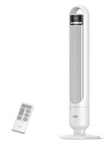 Ventilador de torre Dreo TF117, oscilação de 90, 4 velocidades, temporizador de 8H, branco Ventilador de torre Dreo TF117, oscilação de 90, 4 velocidades, temporizador de 8H, branco
