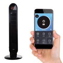 Ventilador de Torre Ozeri com Oscilação 360° e Bluetooth - Preto