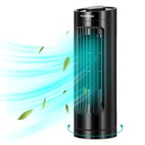 Ventilador de torre VIVOSUN 13", mesa sem lâminas, 3 velocidades, oscilação de 70 Ventilador de torre VIVOSUN 13", mesa sem lâminas, 3 velocidades, oscilação de 70