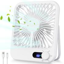 Ventilador de viagem Cooperwin recarregável de 100 velocidades Wind White Ventilador de viagem Cooperwin recarregável de 100 velocidades Wind White