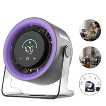 Ventilador Digital Led Turbo Silencioso Usb Mesa Portátil