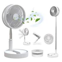 Ventilador Dobrável 4 Velocidades 110/220v + Recarregável e Portátil