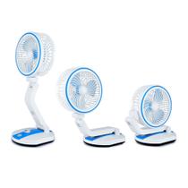 Ventilador Dobrável De Mesa Com Led Recarregável Via Usb Com Regulador De velocidade Ventilador Dobrável De Mesa Com Led Recarregável Via Usb Com Regulador De velocidade