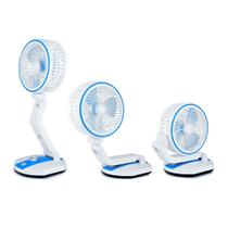 Ventilador Dobrável De Mesa Com Led Recarregável Via Usb Com Regulador De velocidade Ventilador Dobrável De Mesa Com Led Recarregável Via Usb Com Regulador De velocidade