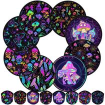 Ventilador dobrável Gejoy Mushroom and Skulls Summer, 24 unidades Ventilador dobrável Gejoy Mushroom and Skulls Summer, 24 unidades