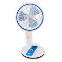 Ventilador dobravel Luminária Abajur LED Articulável Rotação 360 Graus Recarregável - Mundo Thata