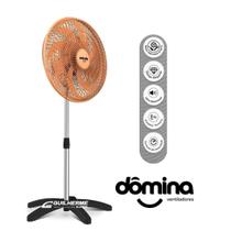 Ventilador Dômina Bronze de Coluna 60cm com 8 Pás Eco Oscilante Dômina