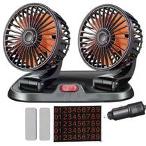 Ventilador Duplo Automotivo Carro Van Kombi 12V Verao Calor Dias Quentes 2 Velocidades Ventilador Duplo Automotivo Carro Van Kombi 12V Verao Calor Dias Quentes 2 Velocidades