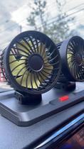 Ventilador Duplo Automotivo Com 3 Velocidades 12v Ajustável Para Carro Ventilador Duplo Automotivo Com 3 Velocidades 12v Ajustável Para Carro
