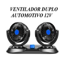 Ventilador Duplo Automotivo Portátil Para Veículos Baixo Ruído Potente Ventilador Duplo Automotivo Portátil Para Veículos Baixo Ruído Potente