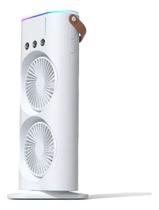 Ventilador duplo com rotação refrigerador e umidificador de ar 3 saída 280ml luz rgb zmfs-02