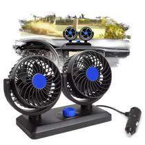 Ventilador Duplo Prisma 2013 2014 2015 2016 2017 2018 2019 Automotivo C/ Ajuste Ajustável Forte