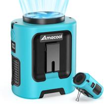 Ventilador elétrico AMACOOL Mini Clipe de cintura portátil com bateria de 13000 RPM 24H