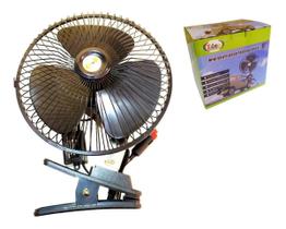 Ventilador Eletrico Automotivo Carro Caminhão Vans 12v Presilha Clipe Ar Condicionado