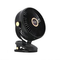 Ventilador elétrico KONPWAY 8" de clip, portátil, 6000mAh, preto