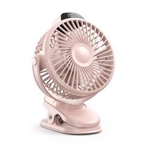 Ventilador elétrico Koonie Mini Clip-On USB de 3 velocidades rosa