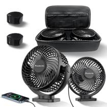 Ventilador Elétrico MAGOLFIN Kit com 2 Unidades Magnéticas Recarregáveis 12000mAh Ventilador Elétrico MAGOLFIN Kit com 2 Unidades Magnéticas Recarregáveis 12000mAh