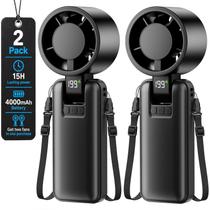 Ventilador Elétrico ODIFORGOO - Kit com 2 Unidades Portátil Mini de Mão