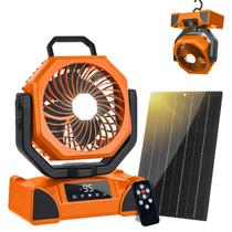 Ventilador elétrico OUTTPLY 20000mAh solar portátil com controle remoto Ventilador elétrico OUTTPLY 20000mAh solar portátil com controle remoto