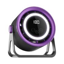 Ventilador Elétrico Portátil De 2500mAh Com Luz Ambiente Turbo Silencioso Montável Na Parede E Teto