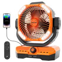 Ventilador elétrico WESTTREE X66 Recarregável 360 Oscilante RGBW Ventilador elétrico WESTTREE X66 Recarregável 360 Oscilante RGBW