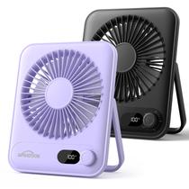 Ventilador Elétrico WHATOOK 2 Unidades Portátil com 100 Velocidades e Bateria Ventilador Elétrico WHATOOK 2 Unidades Portátil com 100 Velocidades e Bateria