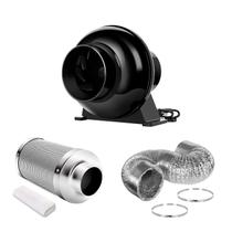 Ventilador em linha Ventilation Combo iPower de 4 polegadas e 195 CFM com filtro Ventilador em linha Ventilation Combo iPower de 4 polegadas e 195 CFM com filtro