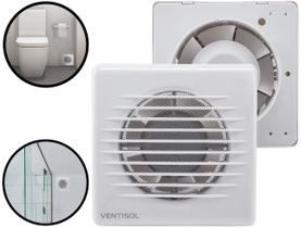 Ventilador Exaustor Para Banheiro 100mm Baixo Ruído Ventisol EXB 100-02 Ventilador Exaustor Para Banheiro 100mm Baixo Ruído Ventisol EXB 100-02