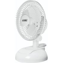 Ventilador EZ-CHILL MTFX-6 - 2 Velocidades - 15cm - Mesa ou Clip - Branco