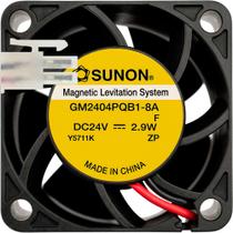 Ventilador GM2404PQB1-8A 24V 2.9W 0.12A 2L 2P 40X40X28 D3 Ventilador GM2404PQB1-8A 24V 2.9W 0.12A 2L 2P 40X40X28 D3
