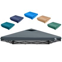 Ventilador impermeável cinza escuro com dossel UNICAMPER de 10 x 10 pés