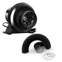 Ventilador iPower de 4 polegadas 195 CFM com duto de 2 m para crescimento Ventilador iPower de 4 polegadas 195 CFM com duto de 2 m para crescimento