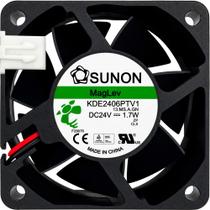 Ventilador KDE2406PTV1 24V 1.7W 0.07A 2 Fios 2 Pinos 6025 A1