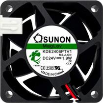 Ventilador KDE2406PTV1 24V 1.9W 0.08A 2 Fios 2 Pinos 6025 A1