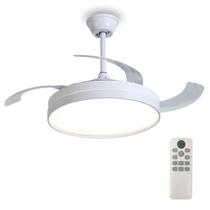 Ventilador Lampada de Teto Grande Led 3 em 1 Retratil Lustre Ajustavel Controle Remoto Sala Casa Quarto Escritorio Recepçao Silencioso Potente Ventilador Lampada de Teto Grande Led 3 em 1 Retratil Lustre Ajustavel Controle Remoto Sala Casa Quarto Escritorio Recepçao Silencioso Potente