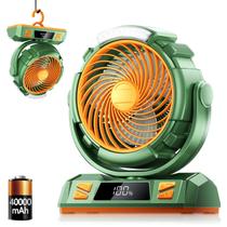 Ventilador LED de acampamento com luz, bateria recarregável de 40000mAh Ventilador LED de acampamento com luz, bateria recarregável de 40000mAh