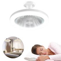Ventilador Led Portátil De Teto Com Luz Integrada E Rotativo Ventilador Led Portátil De Teto Com Luz Integrada E Rotativo