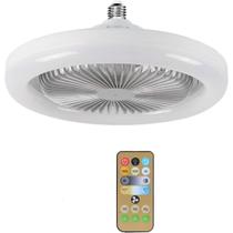 Ventilador Luminária De Teto 30W Luz Led Com Controle Remoto Bivolt 110V/220V