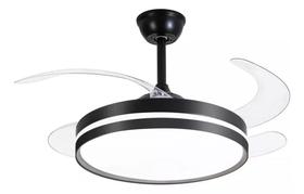 Ventilador LuminAria Isis 30w 3000/4000/6500k Preto C/ Contr Remoto