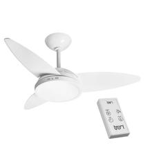 Ventilador Lykan Led 220v 3p Clm Ctrl Remoto 130w Branco - Tron Ventiladores