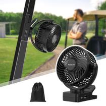 Ventilador magnético de encaixe MAGOLFIN para carrinho de golfe com bastão de 12000mAh Ventilador magnético de encaixe MAGOLFIN para carrinho de golfe com bastão de 12000mAh