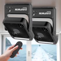 Ventilador Magnético DRIFWIN para Cruzeiro 2 Unidades 10000mAh com Luz Noturna Ventilador Magnético DRIFWIN para Cruzeiro 2 Unidades 10000mAh com Luz Noturna