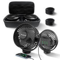 Ventilador magnético para carrinho de golfe MAGOLFIN recarregável 12000mAh x2