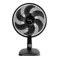 Ventilador mesa 30cm mallory compact 6 pas 3 velocidade preto 220v