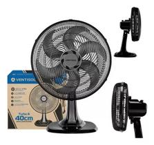 Ventilador Mesa 40cm 127v Preto 550 Ventisol Ventilador Mesa 40cm 127v Preto 550 Ventisol
